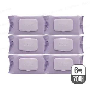 베베숲 프리미어 plus 물티슈 캡형 70매 6팩 / 아기물티슈 두꺼운 엠보싱
