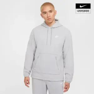 나이키 남녀공용 클럽 윈터라이즈드 풀오버 후드 라이트 스모크 그레이 FZ0661-077