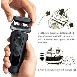 호환 브라운 5790 5791 9095CC 9030S 9040S 9050CC 9070CC 등을위한 92B Serie 전기 면도기 교체 헤드 액세