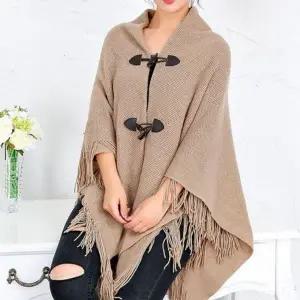 [골드스마일]여성 캠핑용품 케이프 여자가디건 망토담요 입는