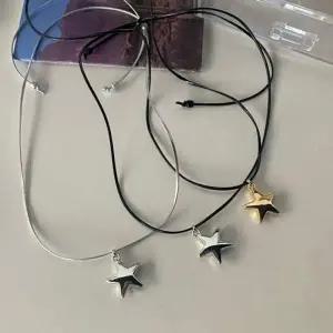 메탈 별 키치한 y2k 조절가능한 초커 롱 포인트 숏 실