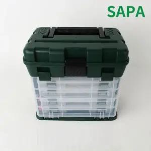 다용도 2단 태클박스 53칸 파티션 수납함 소품 케이스