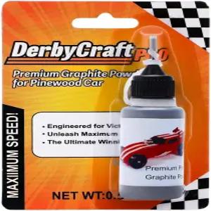 파인우드 자동차용 DerbyCraftPro 흑연 분말 0.5온스 더비 휠 및 액슬 컷 마찰용 건식 윤활제 고순도