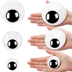 졸리루도 24개 구글리 즈 셀프 접착식 안구 스티커로 거대한 눈가를 흔들며 공예품 제작 및 파티 장식용