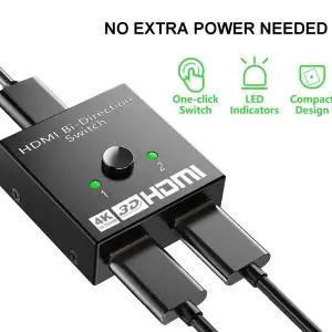 HDM 양방향 상호 변환 I 스위처 스마트 HDMI 스위처 4K TV 컨버터 2-in-1-out HD 비디오 1-in-2-out