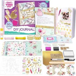 공예 바이브만의 굿 바이브 저널 DIY 세트 - 개인 맞춤형 다이어리 소녀를 위한 창의적 글쓰기 스크랩북