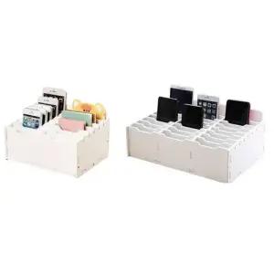 데스크 핸드폰 리모컨 멀티 수납함 테이블 소품 12칸 WFGE9C2