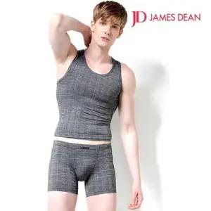 제임스딘 남성 인팅 폴리자카드 드로즈 런닝 팬티세트 WFG3TI2