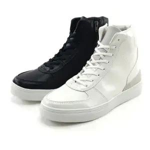 하이탑 신발 옆지퍼 키높이 슈즈 스트릿 패션슈즈 WF01E47