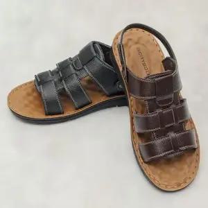 지압 효과 쿠션패드 탈부착 슬리퍼 스트랩 남자 샌들 WEE8BEC