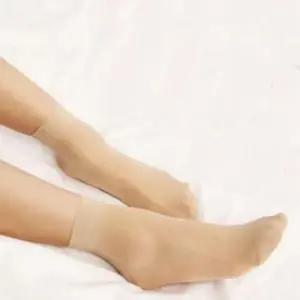 발목스타킹 블랙 밴딩 반투명 스타킹 연한살색 WFJPVTO