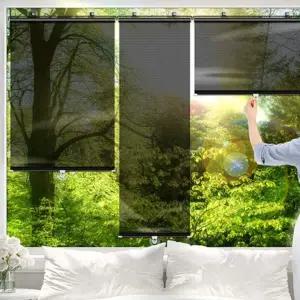 [콩심팥심]부착식 대형 창틀 창문 햇빛가리개 붙이는 블라인드