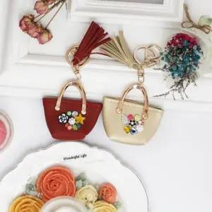 [하프클럽/]태슬 참장식 핸드백 키링(5colors)