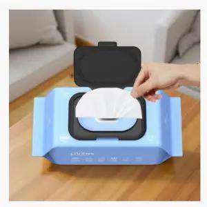 순백 물티슈 다용도 엠보 원단 순면 감촉 캡형 100매 대용량