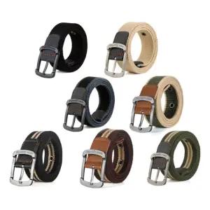 남녀 공용 편한 캐주얼 캔버스 버클 7컬러 예쁜 벨트 남자벨트 남성벨트