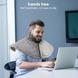 목마사지베게 목 뒤로 따뜻한 마사지 패드 난방 목도리 어깨 전기