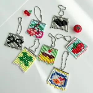 미니 비즈발 키링 만들기 도안 DIY 키트 재료 옷핀 비즈발키트 옷핀비즈발