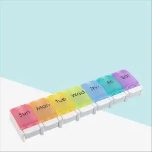 [콩심팥심]알약 정리함 원터치 7분할 약통 편리한 분배