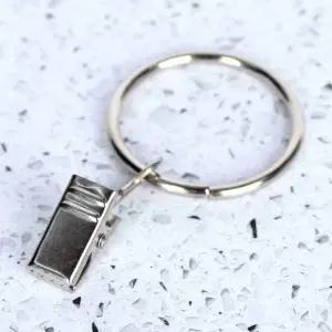 커튼 고리 집게 링 실버 걸이