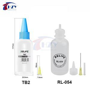 Relife RL-054/RL-TB2 솔더  페이스트 레진 빈 액체 플라스틱 알코올 병 향수병 바늘 팁 포함 수리 도구