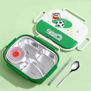 짱구 스텐 도시락 4칸(국그릇 포함)-그린 (WFGMIKP)