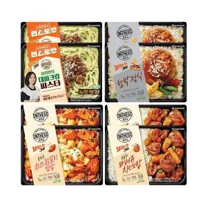 온더고 혼합세트8(대파크림파스타2,함박2,치즈닭갈비2,바베큐덮밥2)