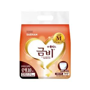 금비 플러스 팬티 중형 (10매x8팩)성인용기저귀