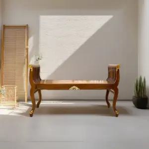 1/18~19 커피쿠폰 증정+무료배송 빈티지 엔틱 2인용 원목 벤치 현관 베란