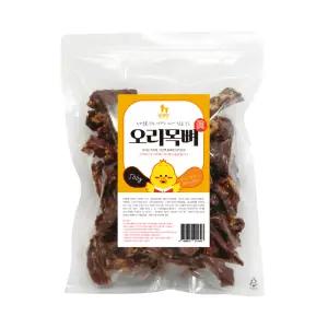 웁스 오리목뼈 500g 강아지 수제간식 바사삭