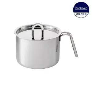 쿡에버 라이트 인덕션 통3중 스텐 멀티팟 16cm