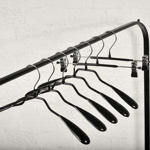 실리콘 코팅 블랙 쇠고리 옷걸이 옷가게집기 의류매장집기 가정용옷걸이