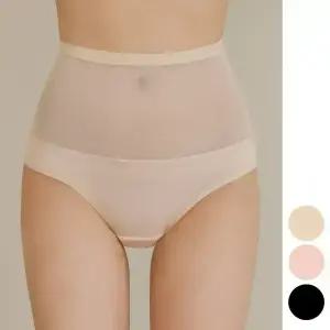 엘라운지 하이웨스트 메쉬 복부 보정 여성 똥배팬티