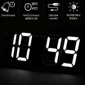 3D 무소음 인테리어 LED벽걸이 시계