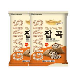 귀리 4kg/2개 (8kg) 외 찰보리/병아리콩/혼합곡 모음