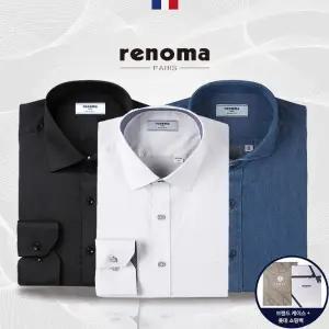 [롯데백화점]레노마 레노마셔츠 긴팔 링클프리 이지케어 스판 남성 정장 드레스 와이셔츠
