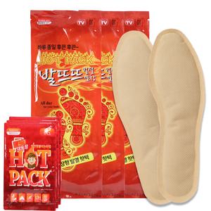 발열깔창 발뜨뜨 붙이는핫팩 특수소재 깔창세트