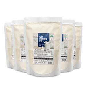 WPC 유청단백질 분말 500g 4+1팩 미국산100% HACCP 인증제품