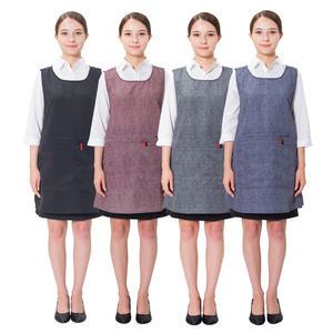 HBYK 데님 원피스 앞치마 (주머니 지퍼형)