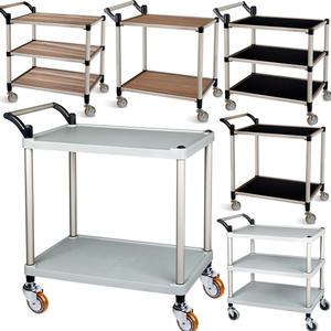 신형 플라스틱 식당 주방 서빙카트 2단 중 업소용 운반 카트 웨건