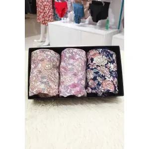 갤러리아 [3종셋트]나염 플라워  팬티,TAWPTR424341