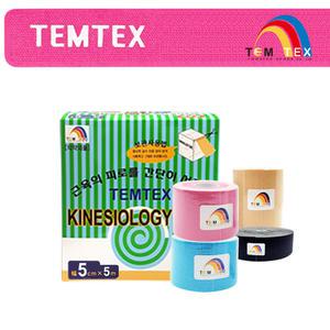 템텍스 프리미엄 5cm 1롤 키네시올로지 스포츠 테이프 근육 테이프 키네시오로지 무릎 어깨 손목 발목