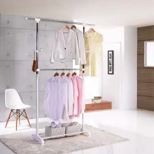 왕자 뉴 2단 대형 이동식 행거 (색상선택형)