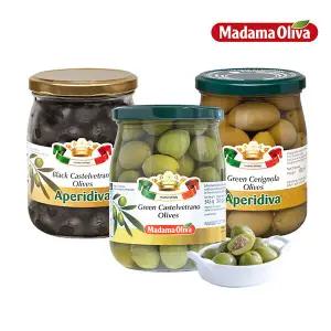 [보라티알] 마다마 올리바 올리브 3종 총 3병 /그린체리놀라 카스텔베트라노
