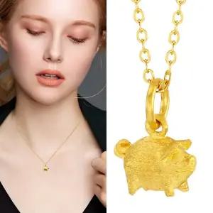 [골드퀸즈] 순금 복돼지목걸이 3.75g