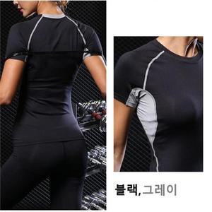 [오노마] ONM 여성용 헬스 스포츠 트레이닝 웨어 반팔 상의 운동복 (S8824482)