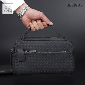 [빌리버스]남자 클러치백 BJI442 가죽 파우치 스트랩 손가방 맨스백 패션