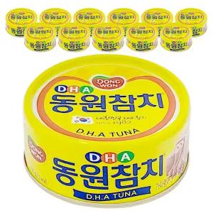 동원참치 DHA 참치캔 통조림 대용량 150g 12개