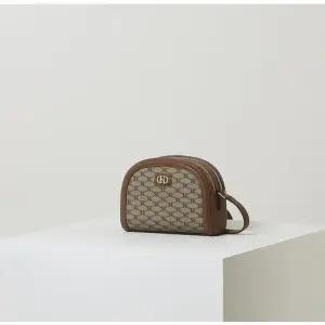 [헤지스](대전신세계)카키 컬러배색 가죽 크로스백 HIBA4E080K2