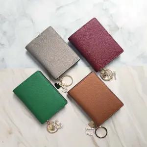 여자지갑 카드 반지갑 여성 각인 가죽공방 미니 무료각인