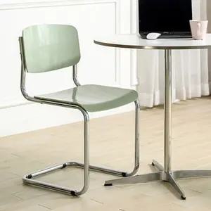 카페의자 미드센츄리 철제 식탁 투명 테이블 의자 심플 스퀘어